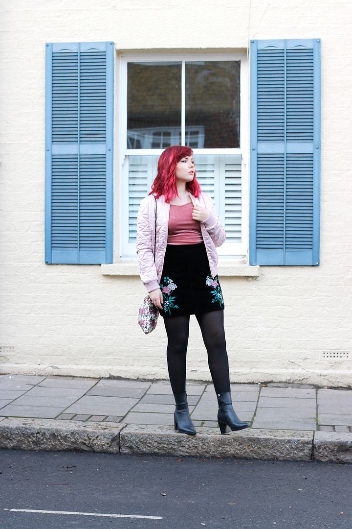 Wearing Pink Winter Outfit Paige Joanna Dorothy Perkins