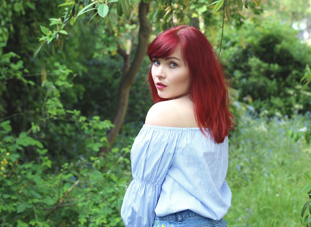 Paige Joanna Off Shoulder BooHoo Stripe Top Asos