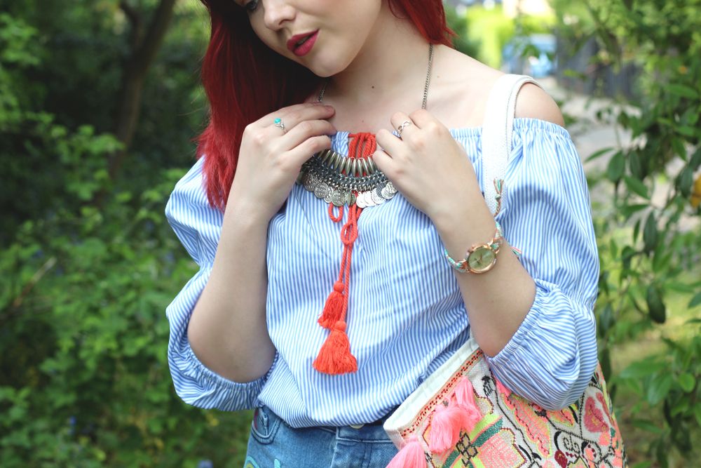 Paige Joanna Off Shoulder Boohoo Top