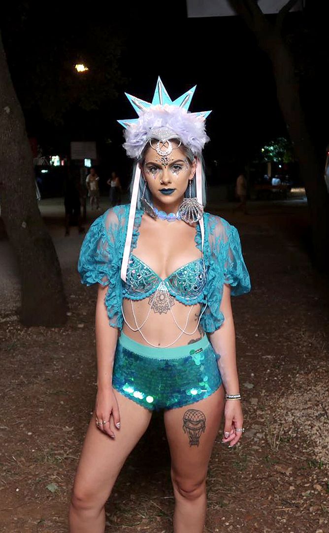 Festival Mermaid Rave Bra / Paige Joanna DIY Sophie Hannah Richardson