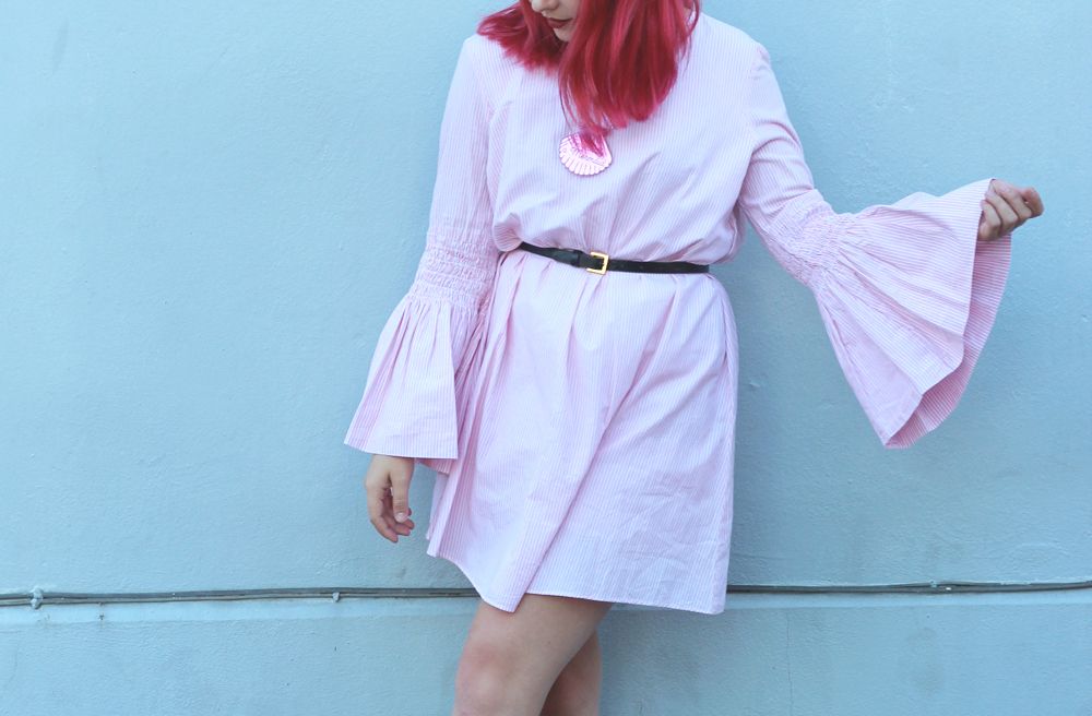 Paige Joanna Zara Dress Flared Sleeve