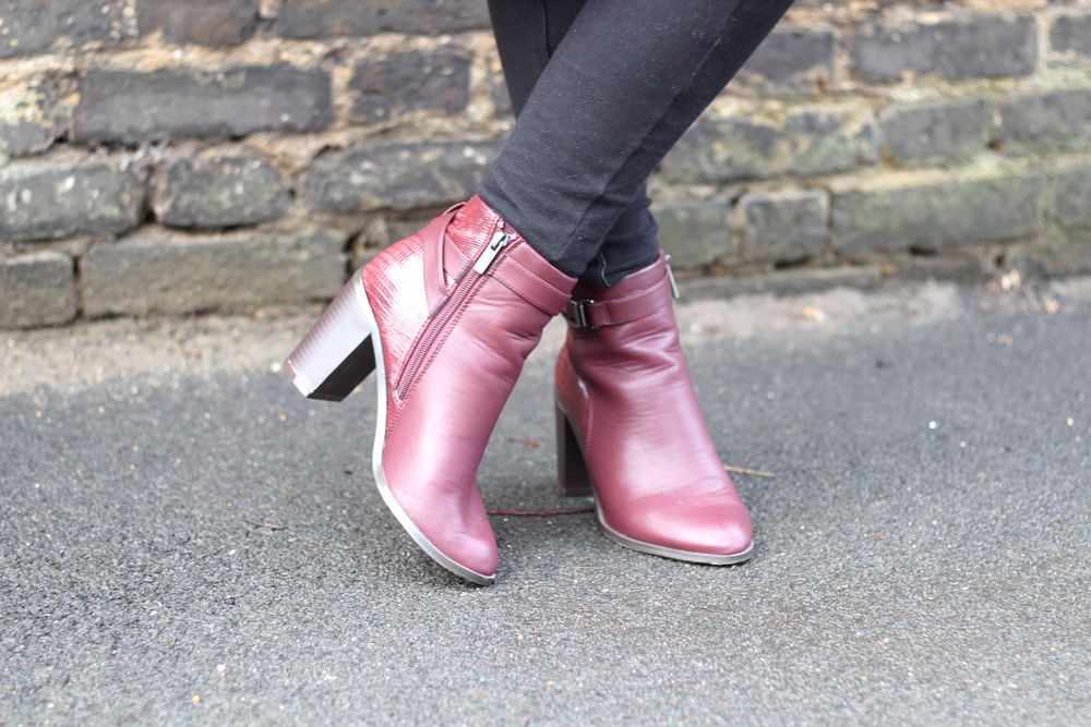 Paige Joanna Pink Asos Coat Boots and Primark Jumper