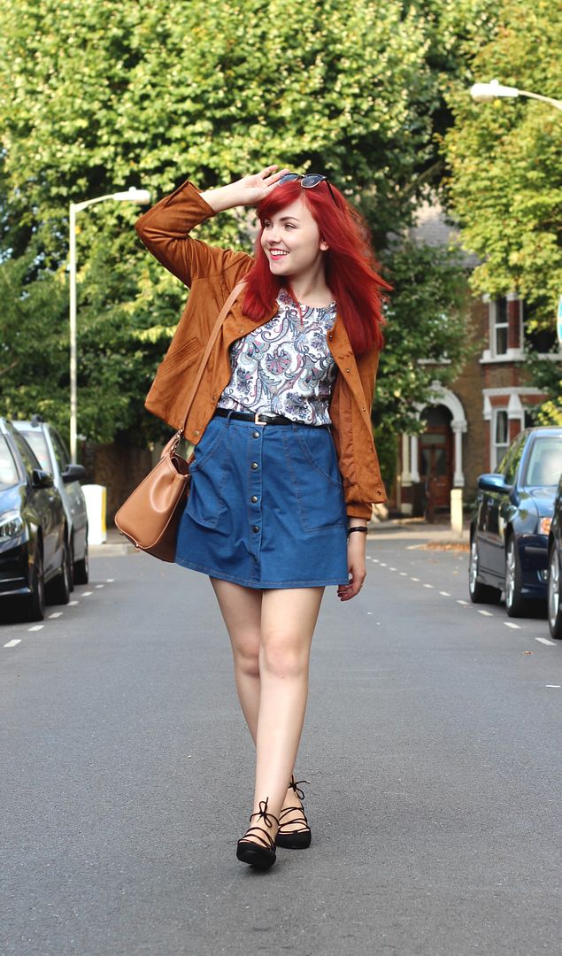 paige joanna zara suede jacket and topshop skirt 