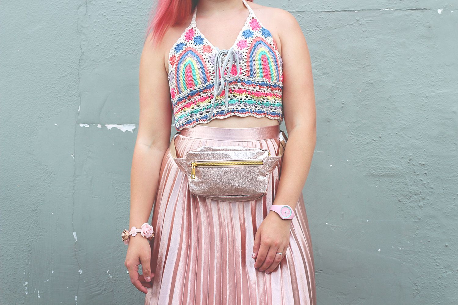 Paige Joanna glitter bum bag