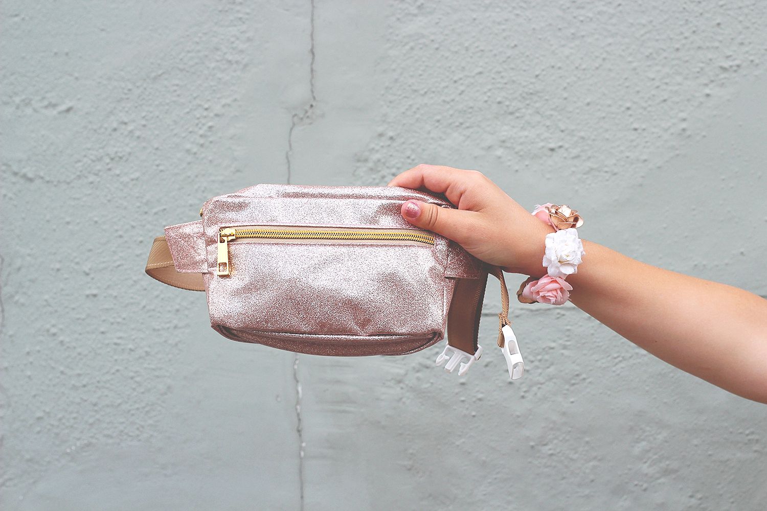 paige joanna mipac glitter bum bag
