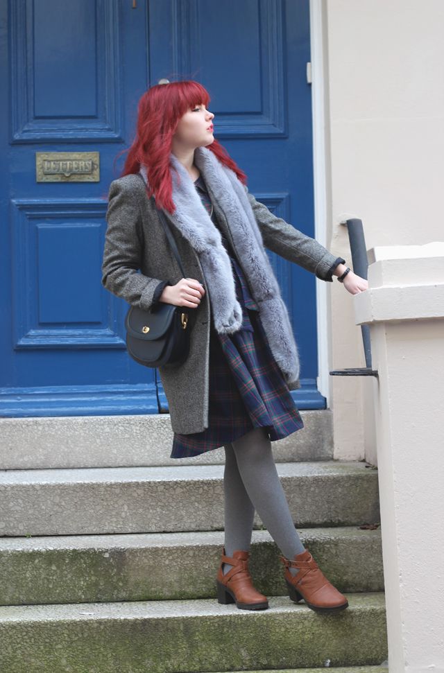 Check Tea Dress Chic Wish