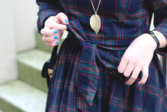 Check Tea Dress Chic Wish