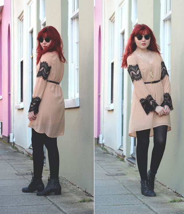 missguided dress, nude and black dress missguided dress, nude and black dress