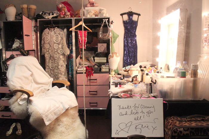 kylie dressing room at v&a