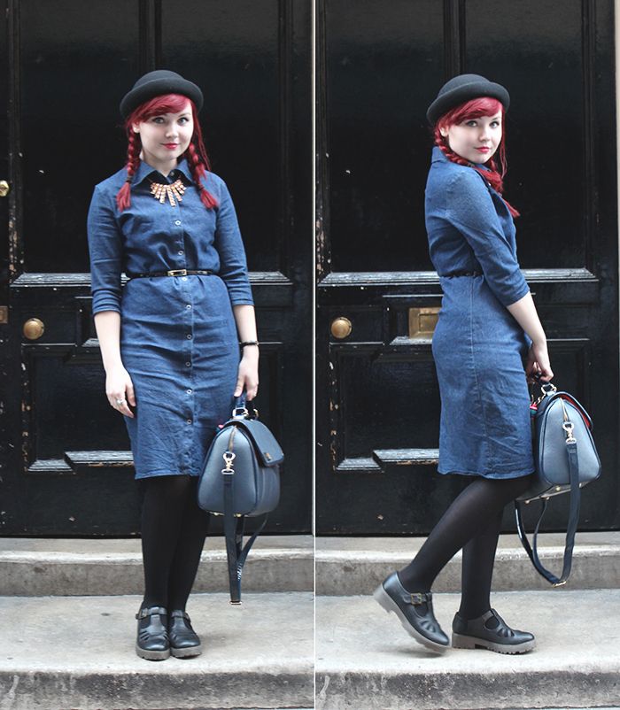 photo paige joanna shirt denim dress