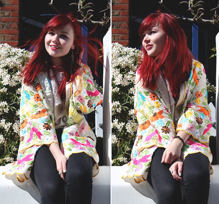photo pretty kimono and red hair