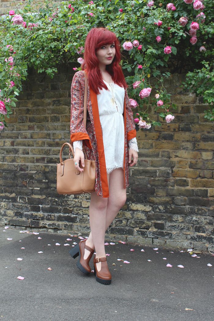 paige joanna boohoo kimono missguided playsuit