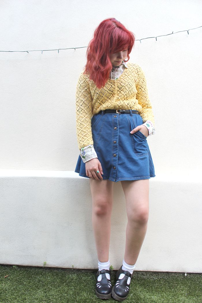 Paige Joanna Denim Skirt Vintage