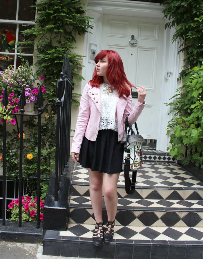 Pink Leather Jacket