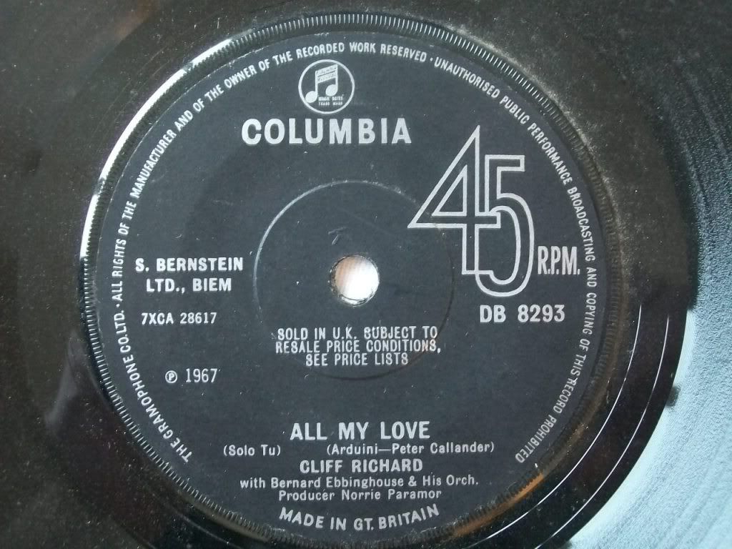 Cliff Richard - All My Love / Sweet Little Jesus Baby