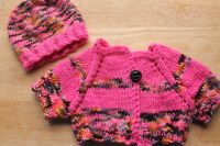 Preemie/ 18" Dolly Sweater/Hat Set