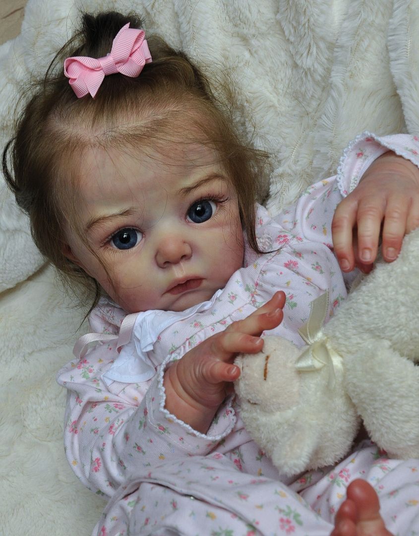 Alla's Babies Reborn Baby Girl Doll Lola, Adrie Stoete Sculpt, Iiora 