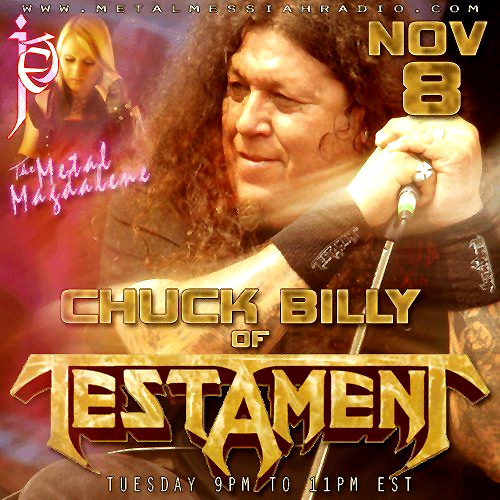 Chuck Billy on Metal Messiah Radio flyer