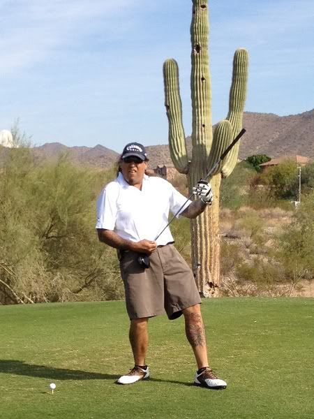 Chuck Billy on the golf course