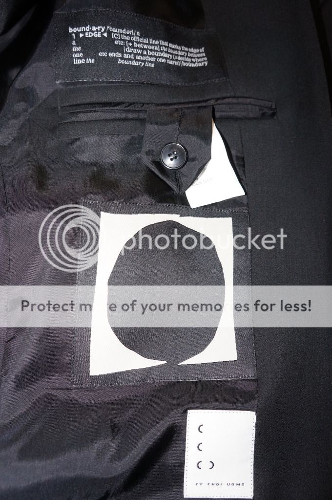 details about cy choi luxury runway suit size 50it/40us black