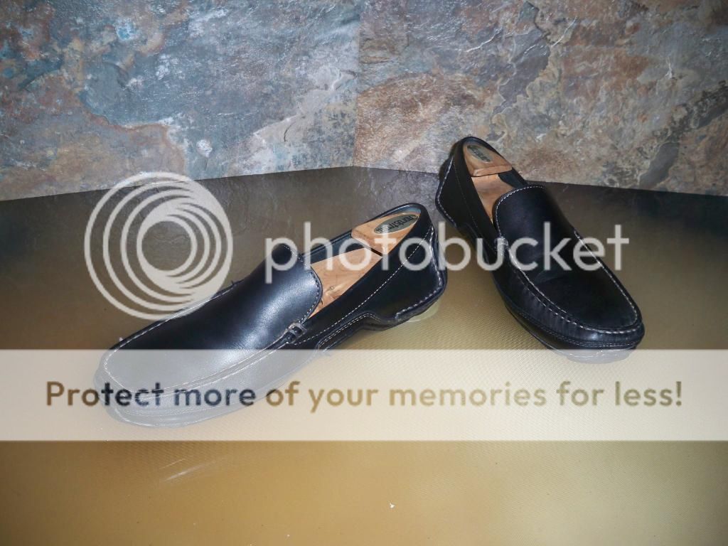 Rockport Mens Loafers Shoes Slip Ons Comfort Shoes Black Leather Sz 9M 