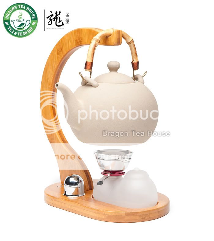 Ceramic Hanging Teapot Warmer Alcohol Burner Set  