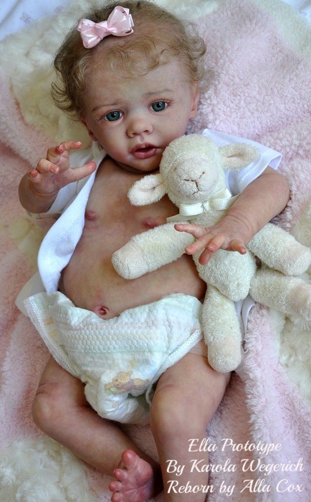 Alla's Babies Reborn Doll Baby Girl Prototype Ella, Karola Wegerich ...