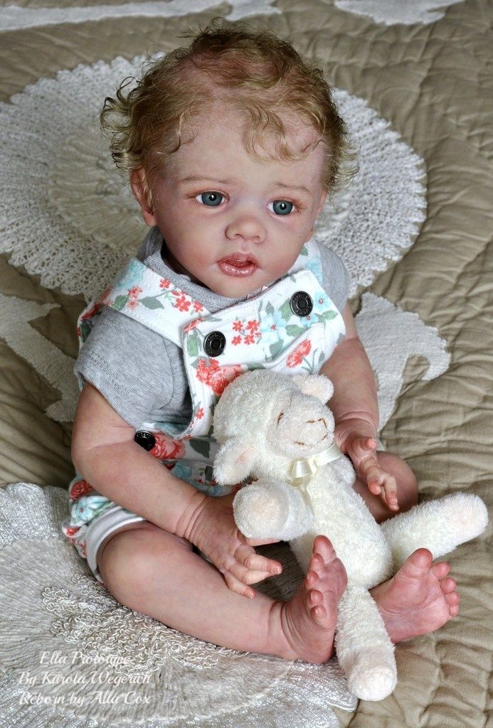 Alla's Babies Reborn Doll Baby Girl Prototype Ella, Karola Wegerich ...