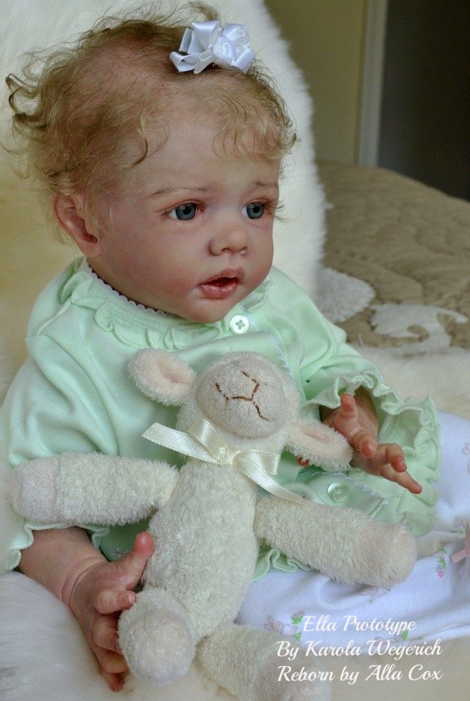 Alla's Babies Reborn Doll Baby Girl Prototype Ella, Karola Wegerich ...