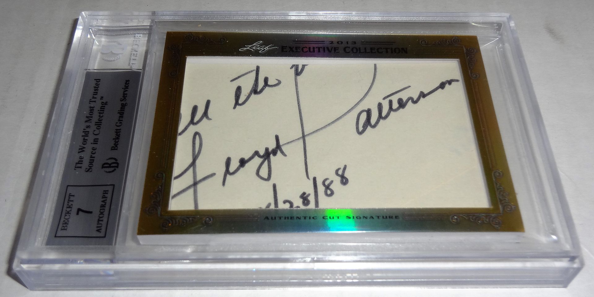 13 Leaf Executive Masterpiece MUHAMMAD ALI / FLOYD PATTERSON Dual Auto 2x RIP 6