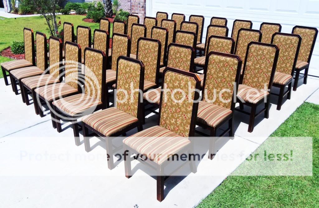 36 Chairs Material Cloth Dining Room Restaurant Seating Wood Fabric Furniture