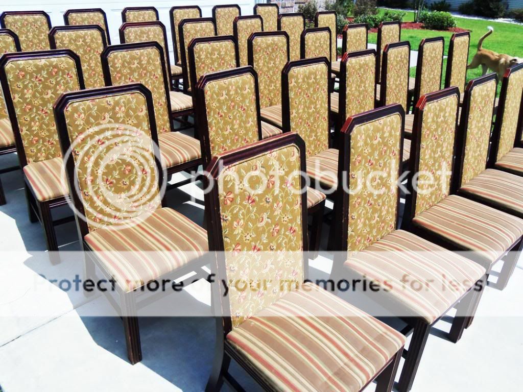 36 Chairs Material Cloth Dining Room Restaurant Seating Wood Fabric Furniture