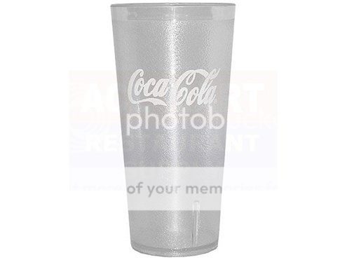   COLA 24 oz OUNCES PLASTIC GLASSES BRAND NEW CUPS Red 1 DOZEN TUMBLER