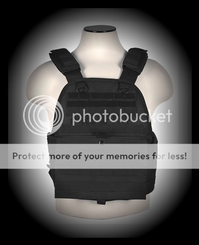 NcSTAR Airsoft Tactical Plate Carrier Vest Black PALS  