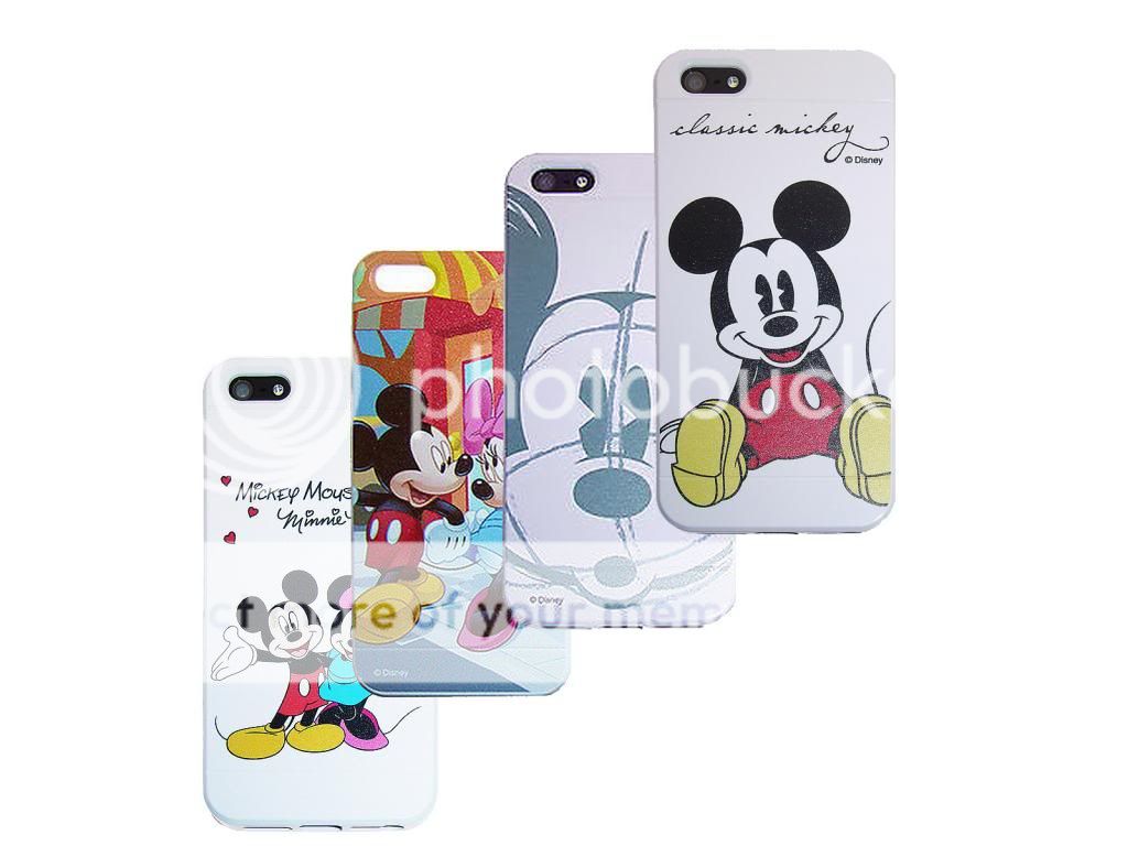 Apple iPhone 4 4S 5 5S Disney Mickey Mouse Minnie Mouse Cover Case Screen Guard