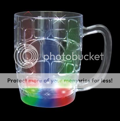 350ml 12oz Color Changing LED Mug Flash Light Lamp Mug   Beer Mug 